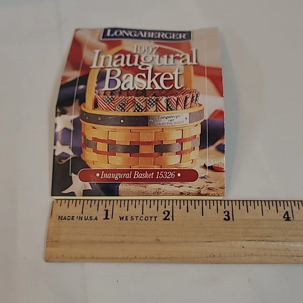 Longaberger 1997 Inaugural Basket with Liner